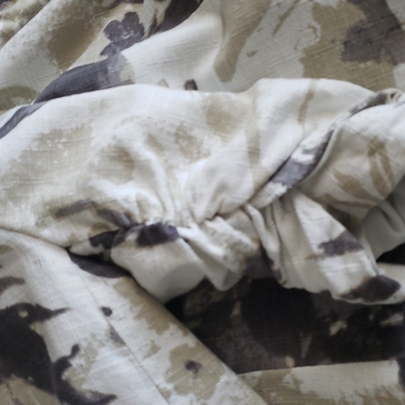 Coldwater Creek Floral Motif Blazer with Cinched Sleeves Size 10 Petite - Picture 9 of 9